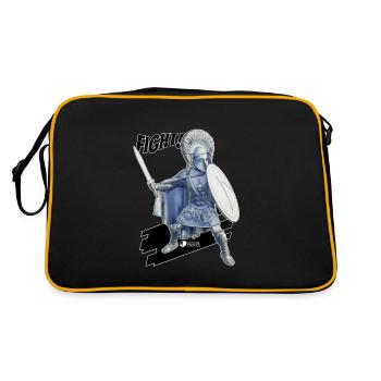 Combat de Sparte! - Sac Retro - noir/or - Dos