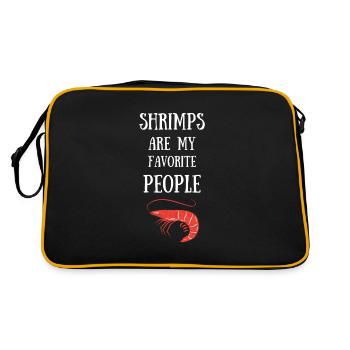 Crevette crevette aquarium crabe animal - Sac Retro - noir/or - Dos