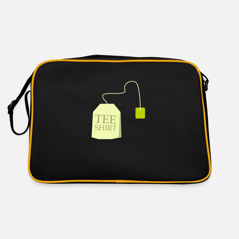 Tee Shirt Lustiger Spruch Doppeldeutig Geschenk - Retro Tasche - Schwarz/Gold