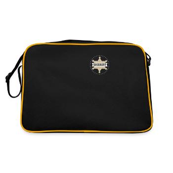 Sheriff Stern Cowboy Western - Retro Bag - black/gold - Back