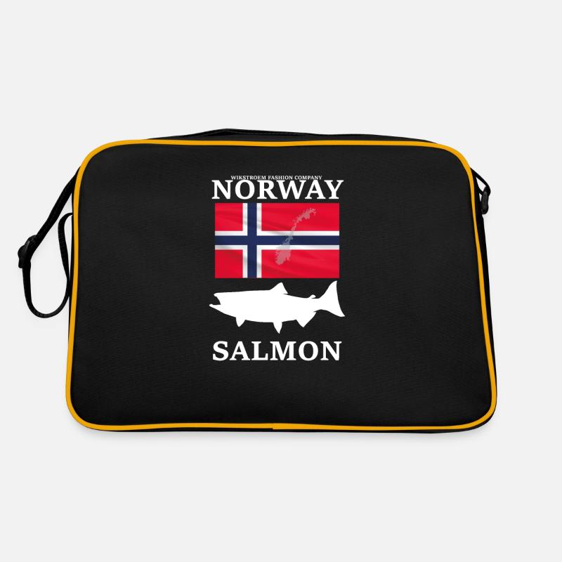 Wikstroem Norwegen Angeln Lachs Land Retro Tasche