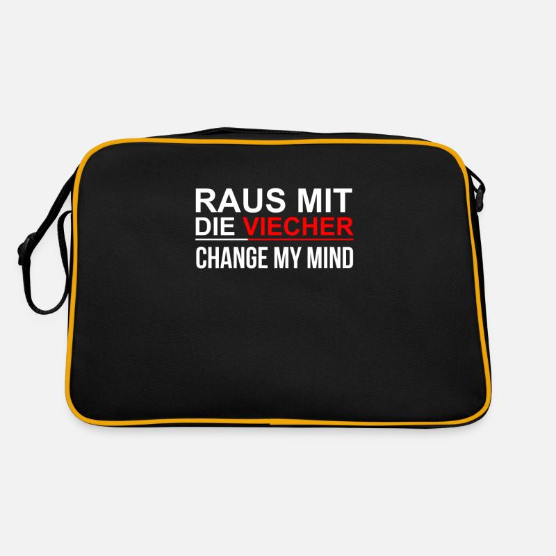 Raus Mit Die Viecher Retro Tasche