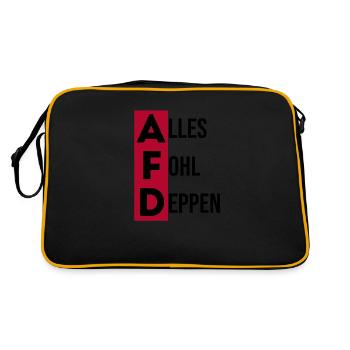 FCK AFD - Retro Bag - black/gold - Back