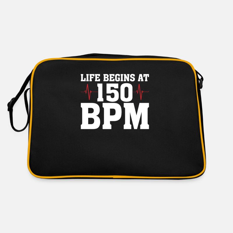BPM Hardstyle Rave Techno disant cadeau Sac Retro