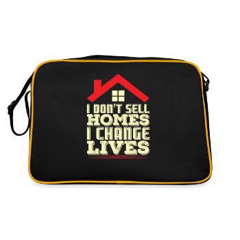 Realtor Realtor Real Estate Quote Gift - Sac Retro - noir/or - Dos