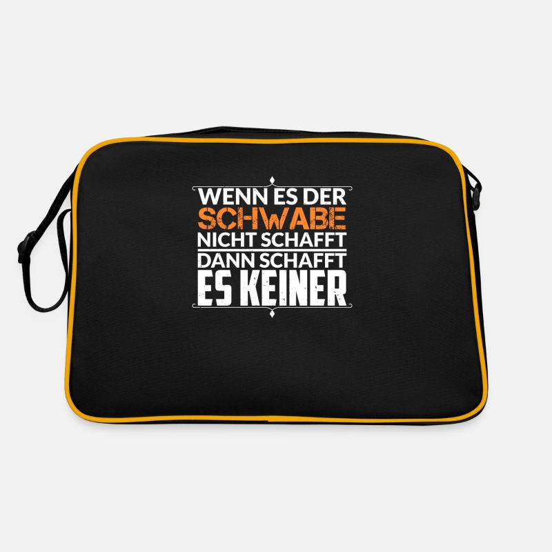Schwabe Schwaben Schwäbisch Spruch Geschenkidee Retro Tasche