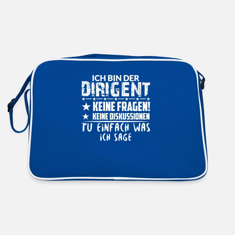 Dirigent Chormusik Blaskapelle Orchester Spruch Retro Tasche