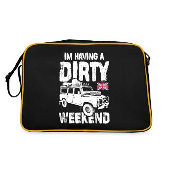 Au Having A Dirty Weekend - Sac Retro - noir/or - Dos