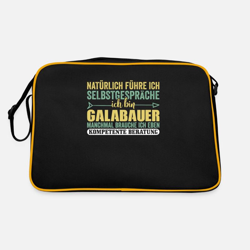 Galabauer Galabau Gartenarbeit Gärtner Geschenk Retro Tasche