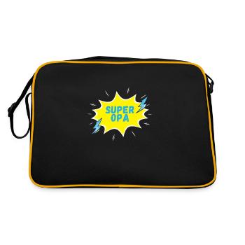 SUPER GRANDPA! - Sac Retro - noir/or - Dos
