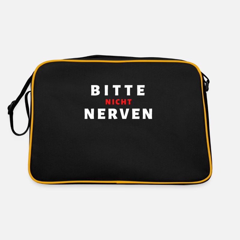 BITTE NICHT NERVEN !!! Retro Tasche