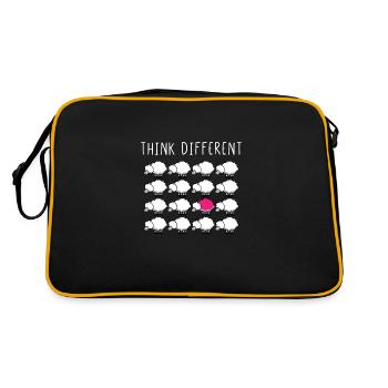 Think Different - Retro Bag - black/gold - Back