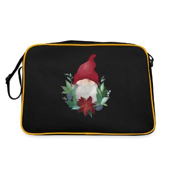 Gnome - Christmas Gnome - Retro Bag - black/gold - Back