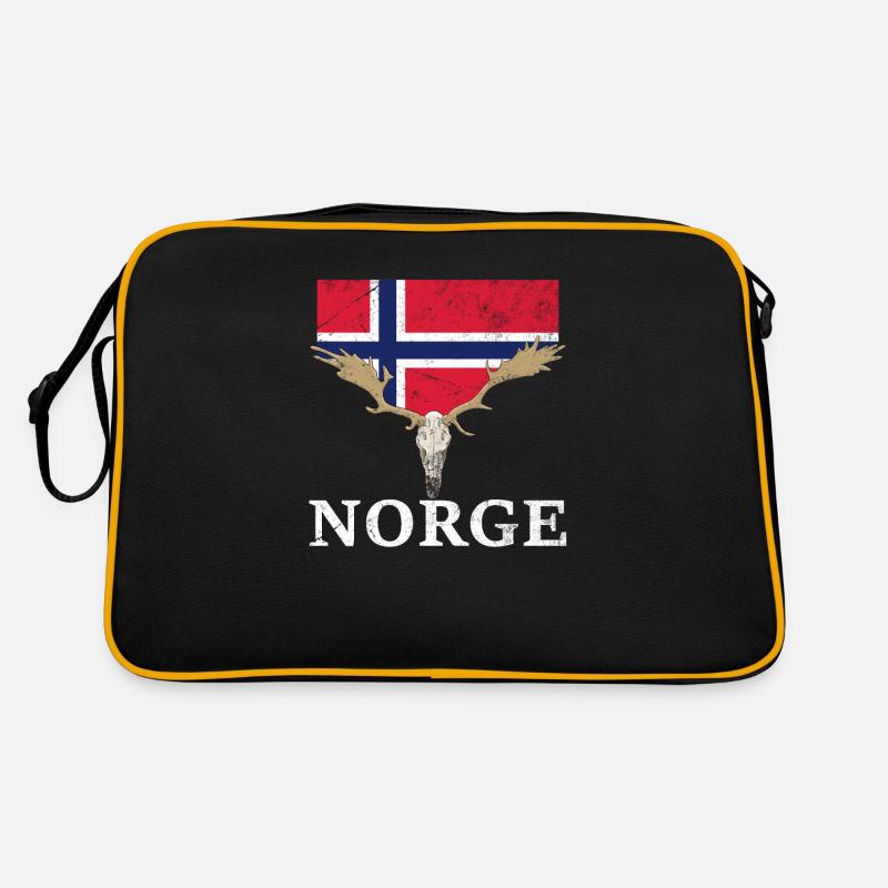 Expédition drapeau de l'élan norvégien vacances à Sac Retro