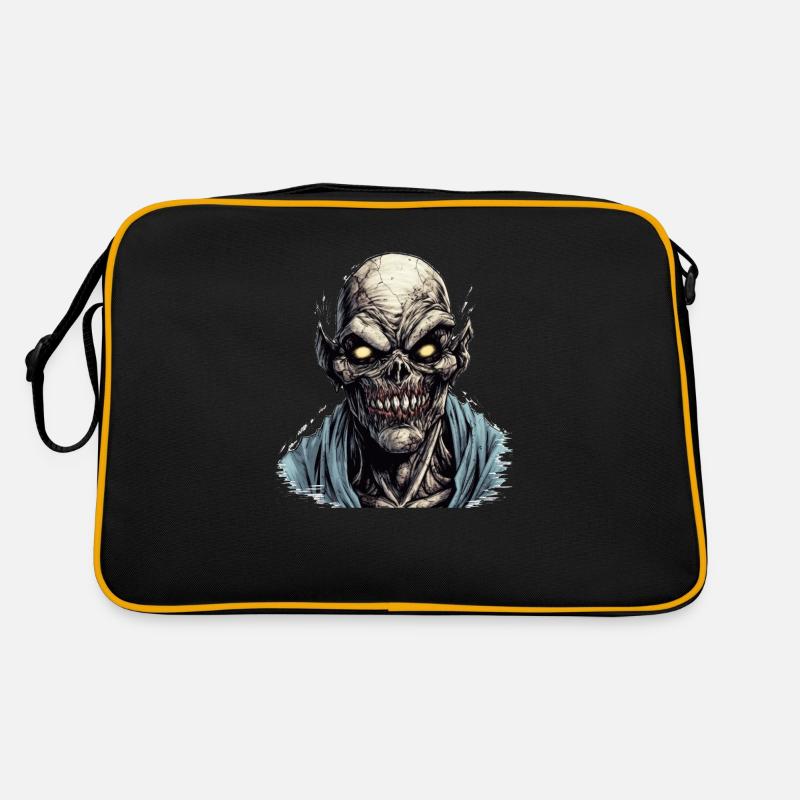 Monster Monster Demon Devil Vampire Guhl Zombie - Sac Retro - noir/or