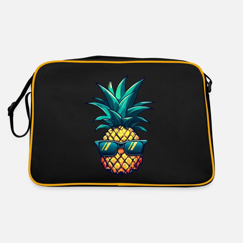 Cooler Ananas-Hingucker: Südfrucht mit Stil Retro Tasche