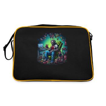 Monster Monster Demon Devil Vampire Guhl Zombie - Sac Retro - noir/or - Dos