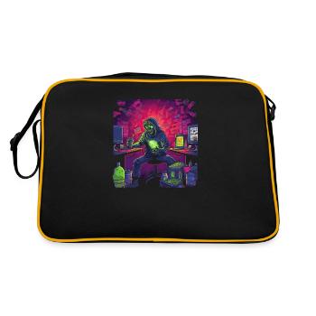 Monster Monster Demon Devil Vampire Guhl Zombie - Sac Retro - noir/or - Dos