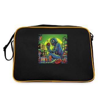 Monster Monster Demon Devil Vampire Guhl Zombie - Sac Retro - noir/or - Dos