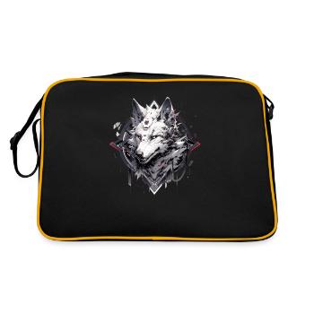 Mecha Animal Tiger Wolf Fox Dino Bear Cyborg - Retro Bag - black/gold - Back