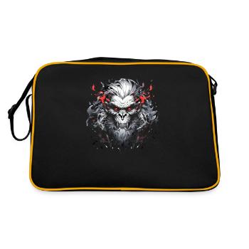 Mecha Animal : tigre, loup, renard, dinosaure, - Sac Retro - noir/or - Dos