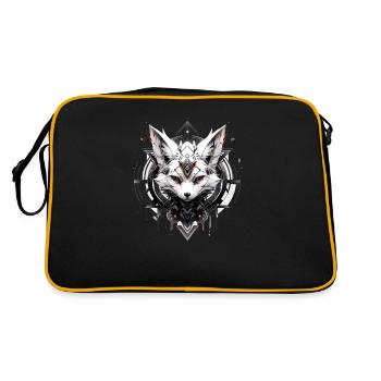 Mecha Animal : tigre, loup, renard, dinosaure, - Sac Retro - noir/or - Dos