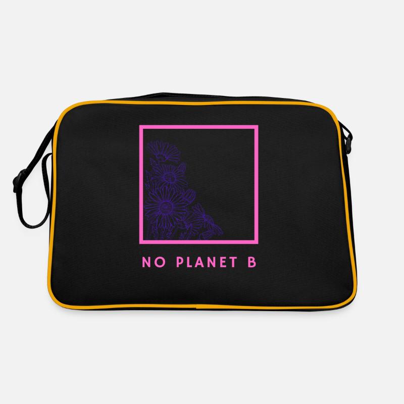 No Planet B - Umweltschutz Retro Tasche