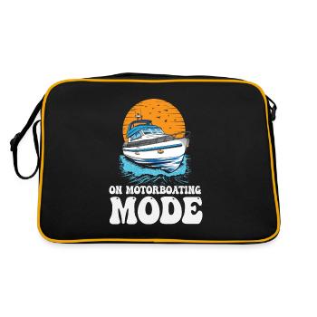 En mode motonautique Ponton Captain Lake Life - Sac Retro - noir/or - Dos