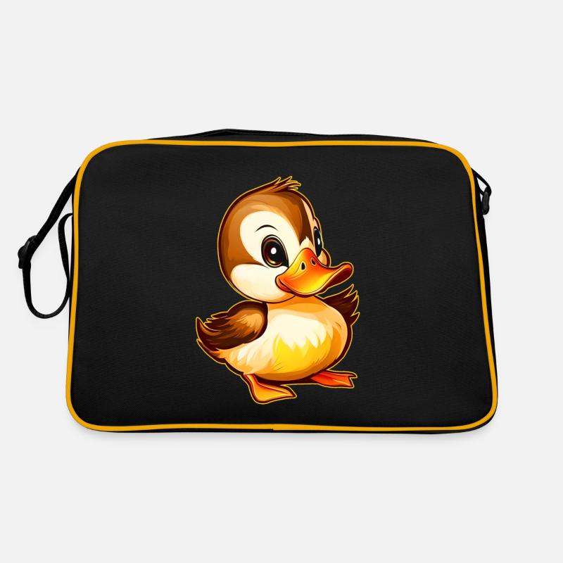 Mignon petit canard mignon Sac Retro