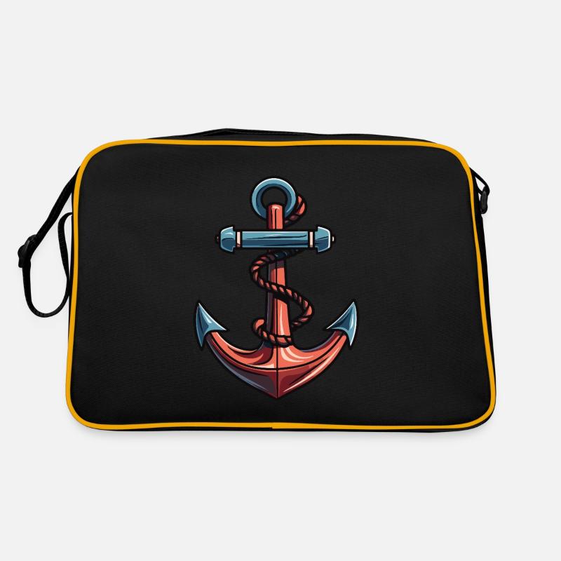 Anker Symbol Hafen Retro Tasche