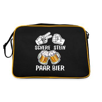  Wotzwitz Trinkspiel - Retro Tasche - Schwarz/Gold - Hinten