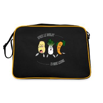 Après le boulot, en mode légume - Sac Retro - noir/or - Dos