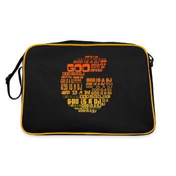God Is A DJ - Retro Bag - black/gold - Back