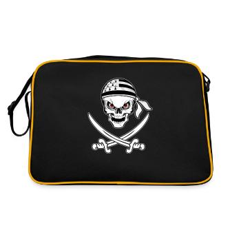 Corsair Breton - Retro Tasche - Schwarz/Gold - Hinten