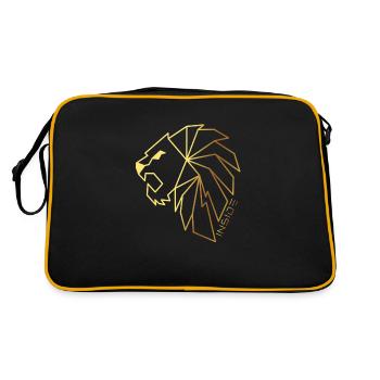 Lion, Lion à l'intérieur - Sac Retro - noir/or - Dos