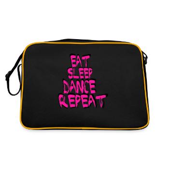 Dance - Retro Tasche - Schwarz/Gold - Hinten