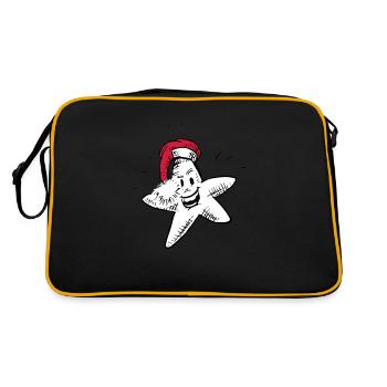 Super cooler falscher Weihnachtsstern - Retro Tasche - Schwarz/Gold - Hinten