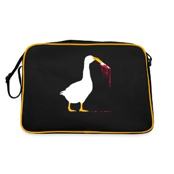 Bloody knife geese - Retro Bag - black/gold - Back