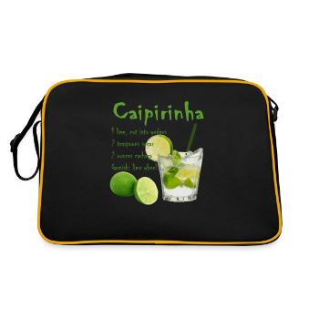 Cocktail Caipirinha - Sac Retro - noir/or - Dos