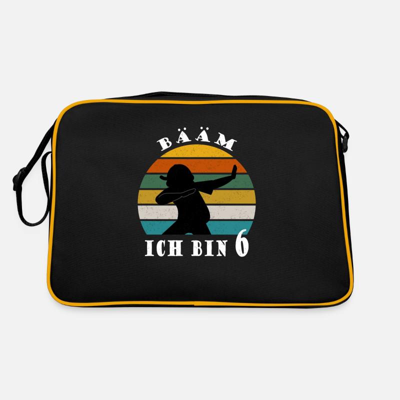 Kinder Dabbing Geburtstagsshirt 6 Jahre Retro Tasche