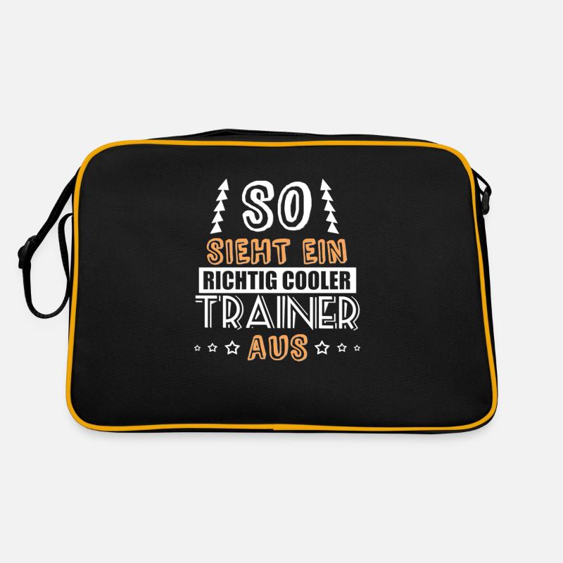 so sieht ein richtig cooler Trainer aus Retro Tasche