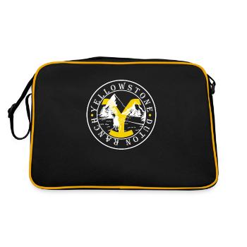 Yellowstone Dutton Ranch For Dark - Retro Bag - black/gold - Back