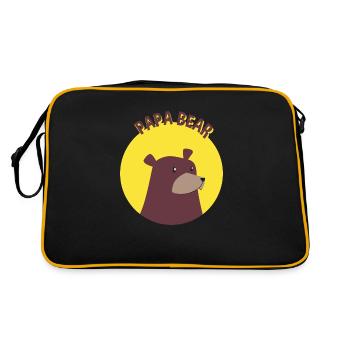 Papa Ours - Sac Retro - noir/or - Dos