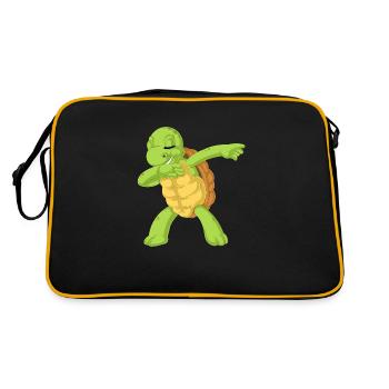 dabbing de tortue - Sac Retro - noir/or - Dos