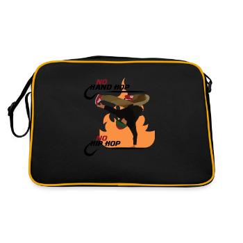 Hip Hop breakdance - Retro Tasche - Schwarz/Gold - Hinten