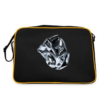 Futuristic 3D - Retro Bag - black/gold - Back