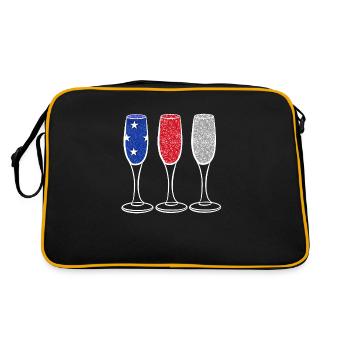American - Retro Bag - black/gold - Back