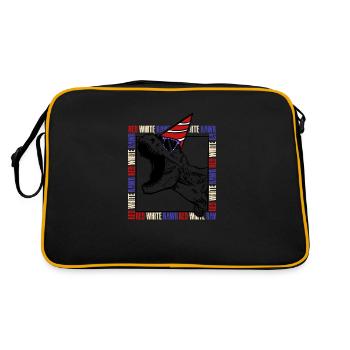 Red White Rawr - Retro Bag - black/gold - Back