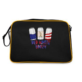 Red White Boozy - Retro Bag - black/gold - Back