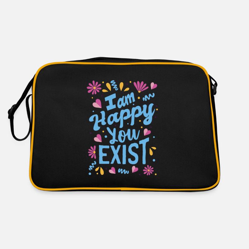 Je suis content que tu existes Sac Retro